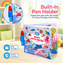 Reusable Water Coloring Books 3 Pack – Fairy, Dinosaur & Ocean