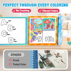 Water Reveal Alphabet Coloring Book – Mess-Free & Reusable Learning Activity for Toddlers