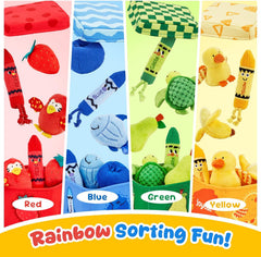 JoyCat Montessori Baby Toys, 12PCS Sensory Sorting Boxes