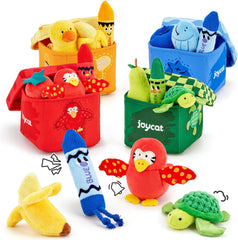 JoyCat Montessori Baby Toys, 12PCS Sensory Sorting Boxes