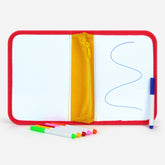 JoyCat 10-Inch Dual-Sided Dry Erase Travel Board for Kids, Zippered Case