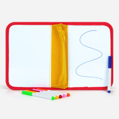 JoyCat 10-Inch Dual-Sided Dry Erase Travel Board for Kids, Zippered Case