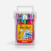 20 Colors Click Washable Markers for Kids – Retractable, Capless, & Mess-Free Art Supplies Set