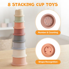 JoyCat Montessori Sensory Baby Toy Set for Babies 6-12 Months