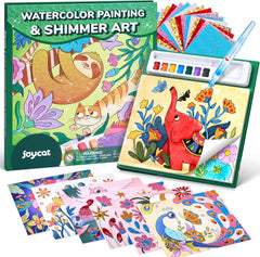 JoyCat Animals 2-in-1 Paint with Water Craft Book for Kids Ages 4-8