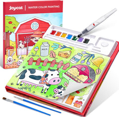 JoyCat Farm Paint with Water Coloring Book for Kids Ages 3-8
