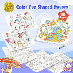 JoyCat Magic Playhouse Paint with Water Coloring Book for Kids Ages 3-8