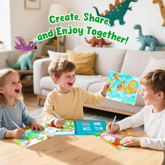 JoyCat Dinosaurs Paint with Water Coloring Book for Kids Ages 3-8