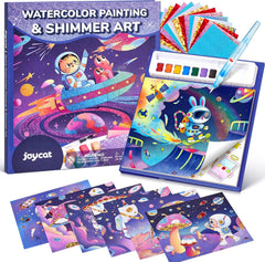 JoyCat Space 2-in-1 Paint with Water Craft Book for Kids Ages 4-8