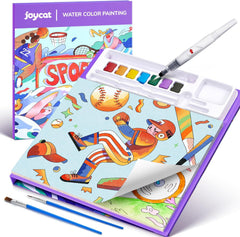 JoyCat Sports Paint with Water Coloring Book for Kids Ages 3-8