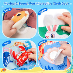JoyCat 2-Pack Baby Cloth Books