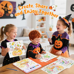 JoyCat Paint with Water Coloring Books for Toddlers (Halloween)