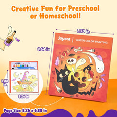 JoyCat Paint with Water Coloring Books for Toddlers (Halloween)