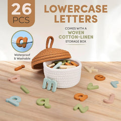 Silicone Magnetic Lowercase Letters – 26-Piece Set