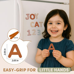 Silicone Magnetic Uppercase Letters & Numbers – 36-Piece Set