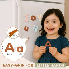 Silicone Magnetic Uppercase & Lowercase Letters – 52-Piece Set