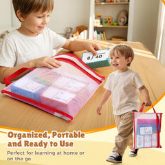JoyCat 288 Math Flash Cards & Double-Sided Board, 4 Operations