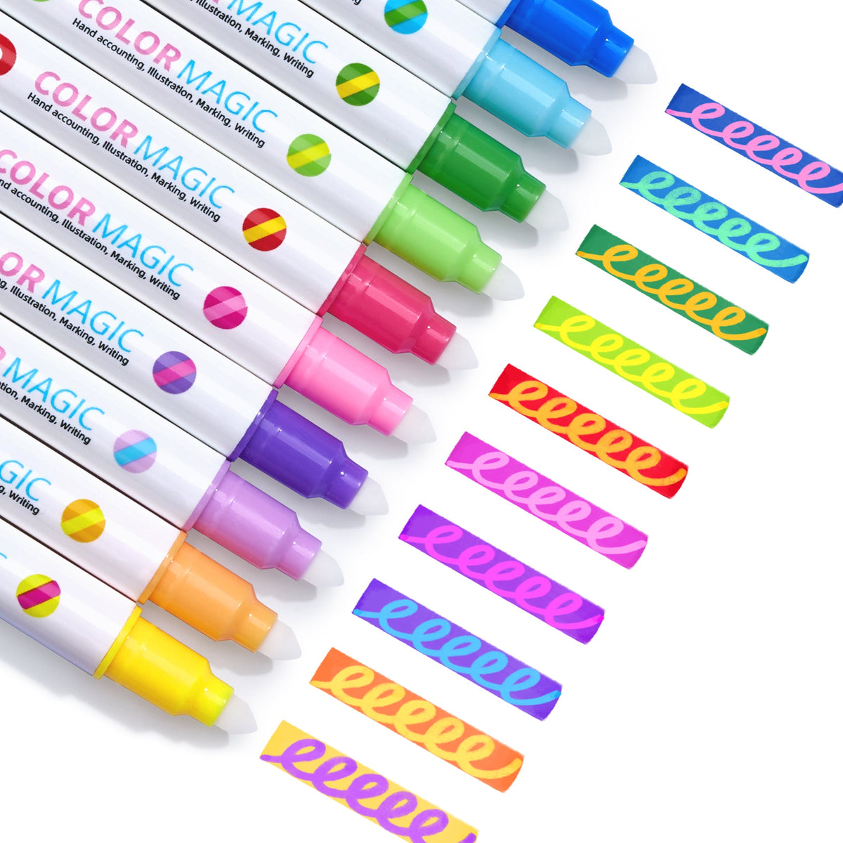Non-Toxic Color Changing Markers – 10 Magic Pens for Kids, Drawing & Secret Messages