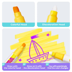 Non-Toxic Color Changing Markers – 10 Magic Pens for Kids, Drawing & Secret Messages