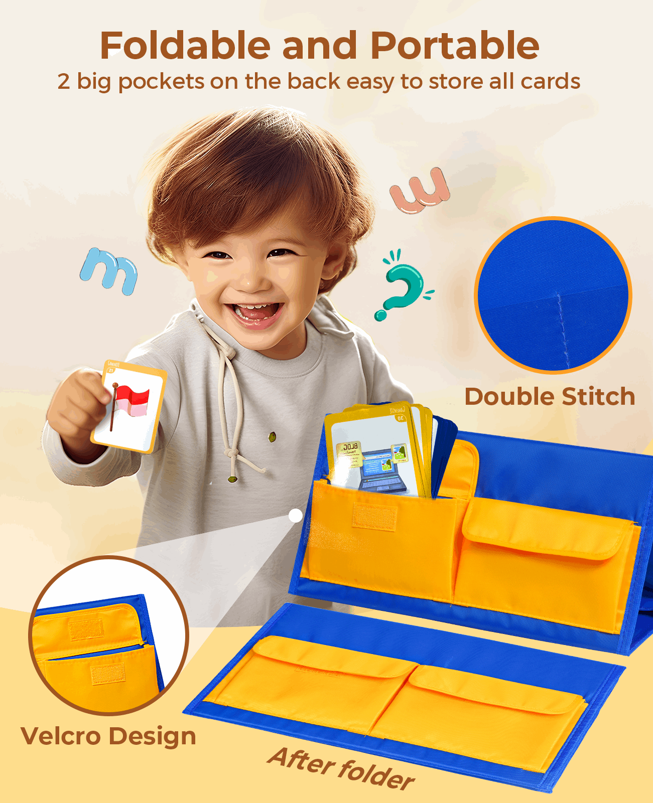 Kindergarten Phonics Blending Kit – Foldable Tabletop Pocket Chart for CVC, CCVC & Silent-e Words