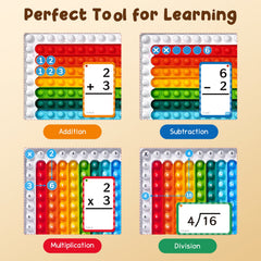 JoyCat 288 Math Flash Cards & Leanring Chart, 4 Operations