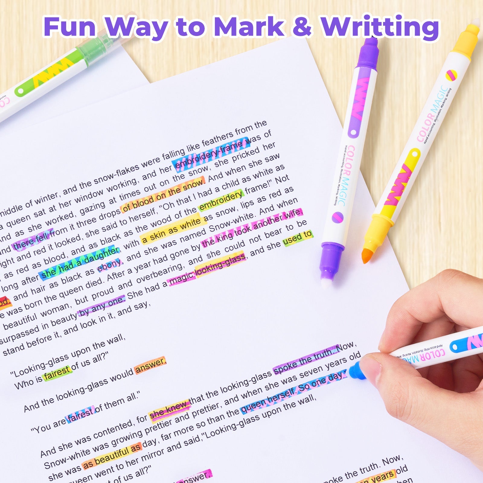 Non-Toxic Color Changing Markers – 10 Magic Pens for Kids, Drawing & Secret Messages