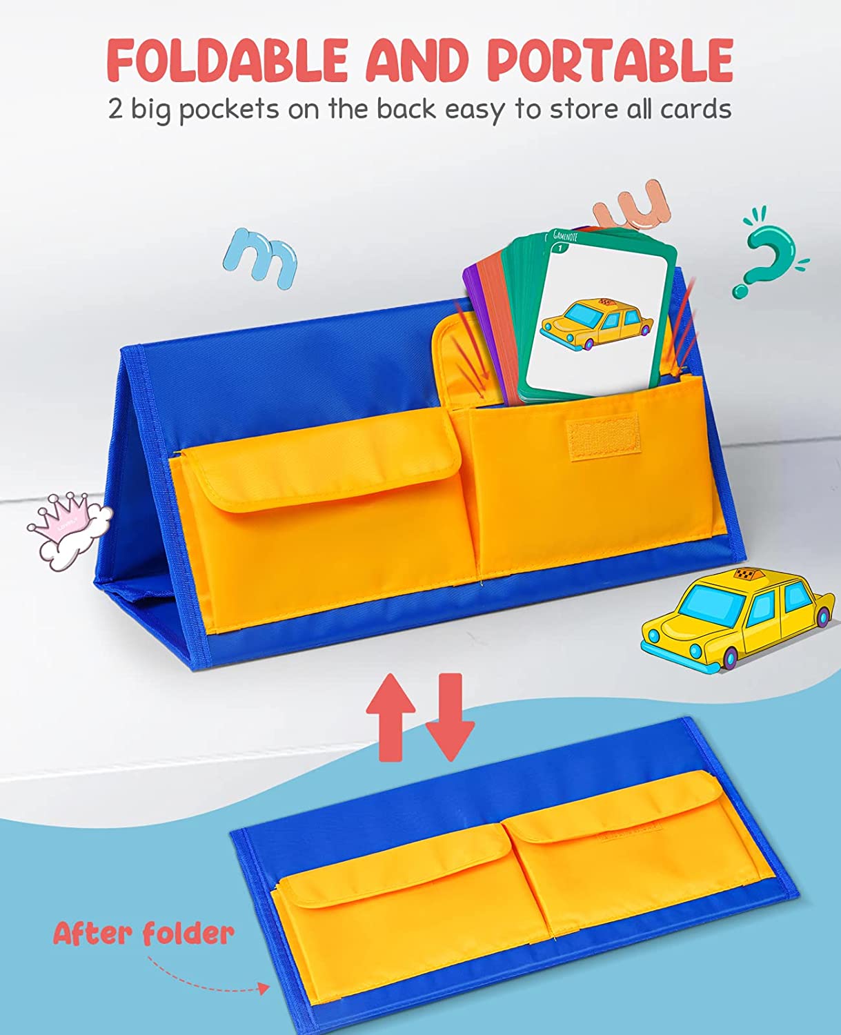 Kindergarten Phonics Blending Kit – Foldable Tabletop Pocket Chart for CVC, CCVC & Silent-e Words