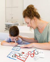 Dry Erase Alphabet & Number Flash Cards (47 Pcs) – Reusable Writing Set with Ten Frames & Directional Arrows