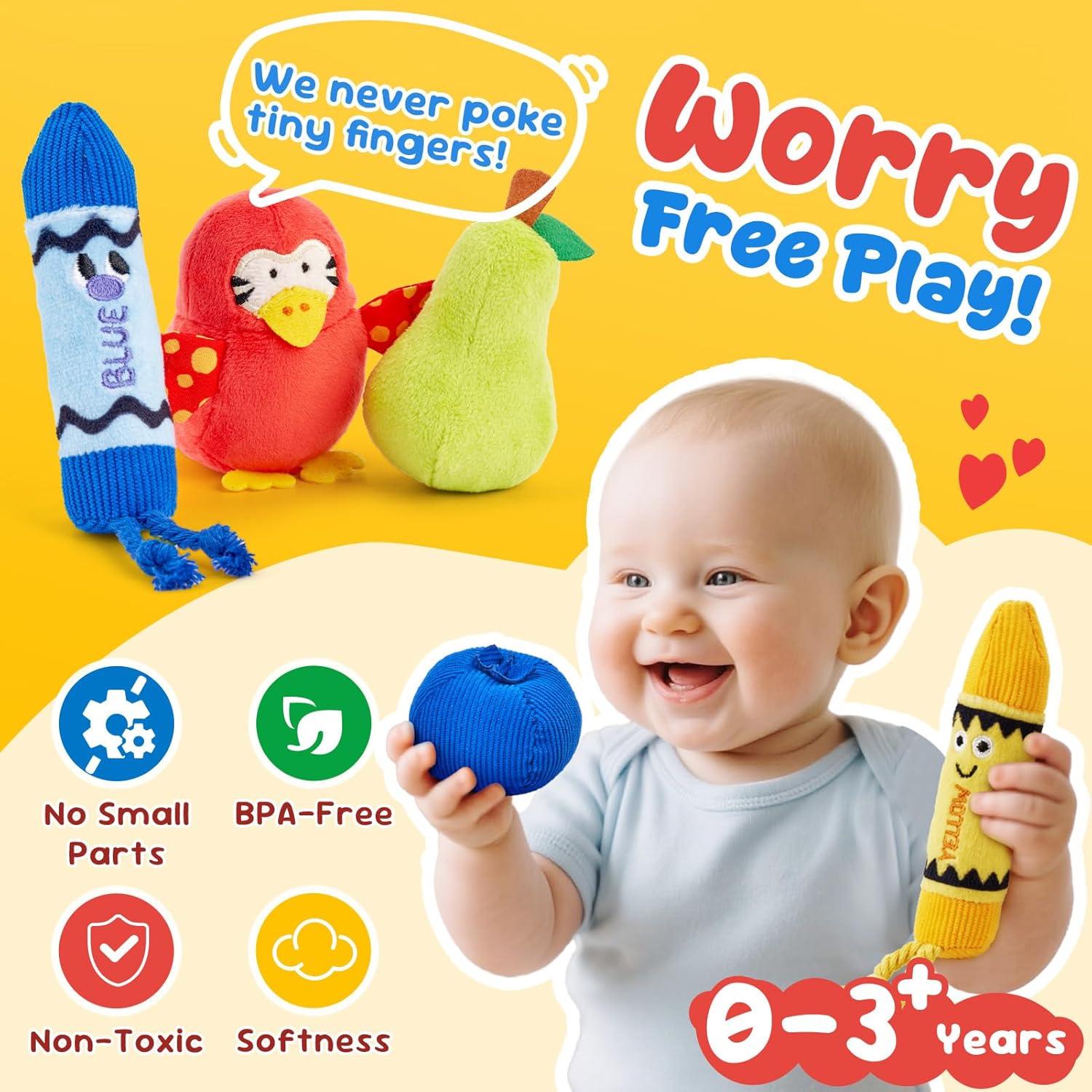 JoyCat Montessori Baby Toys, 12PCS Sensory Sorting Boxes