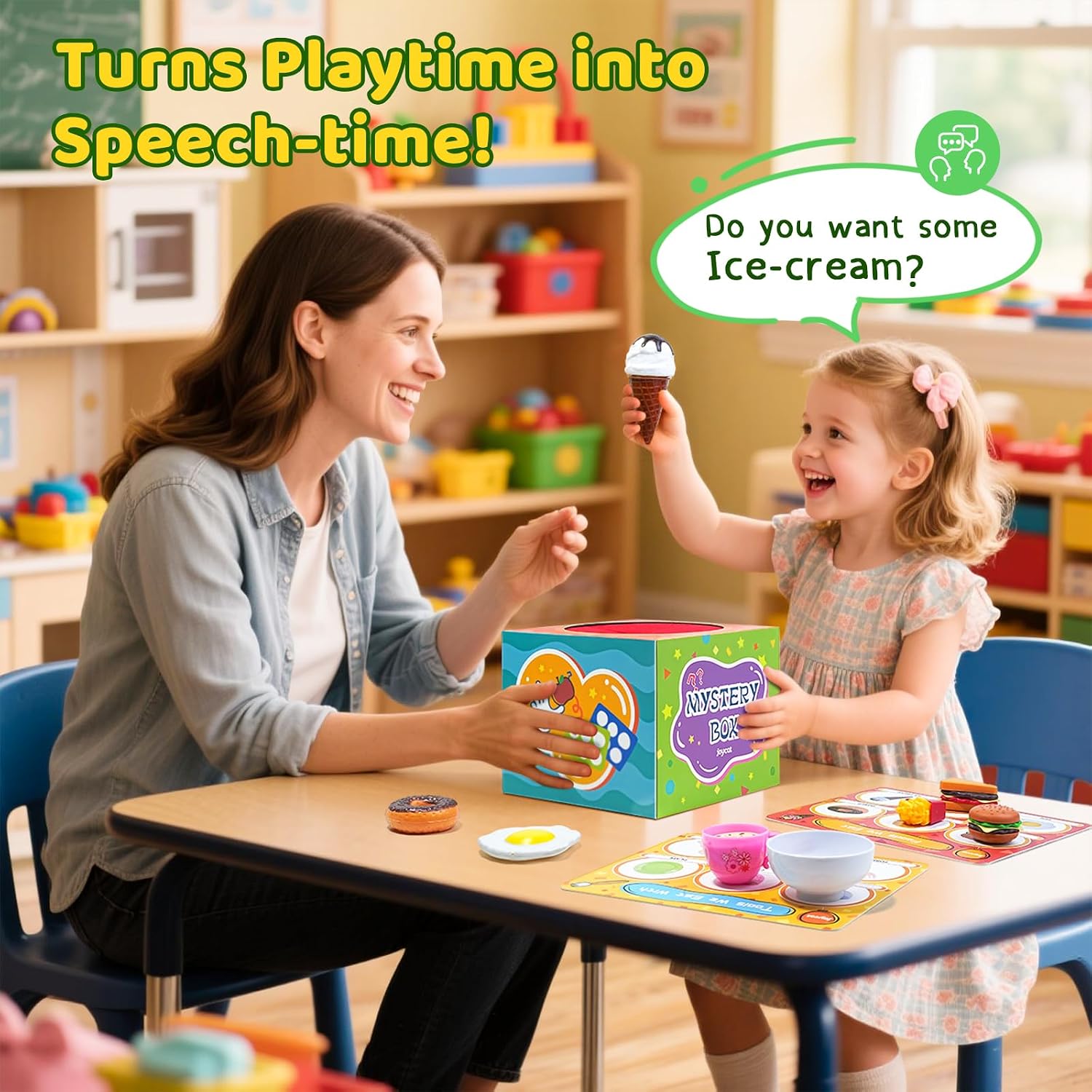 Alphabet Mystery Box for Kids – 26 Miniature Object Learning Toys with Double-Sided Letter Board