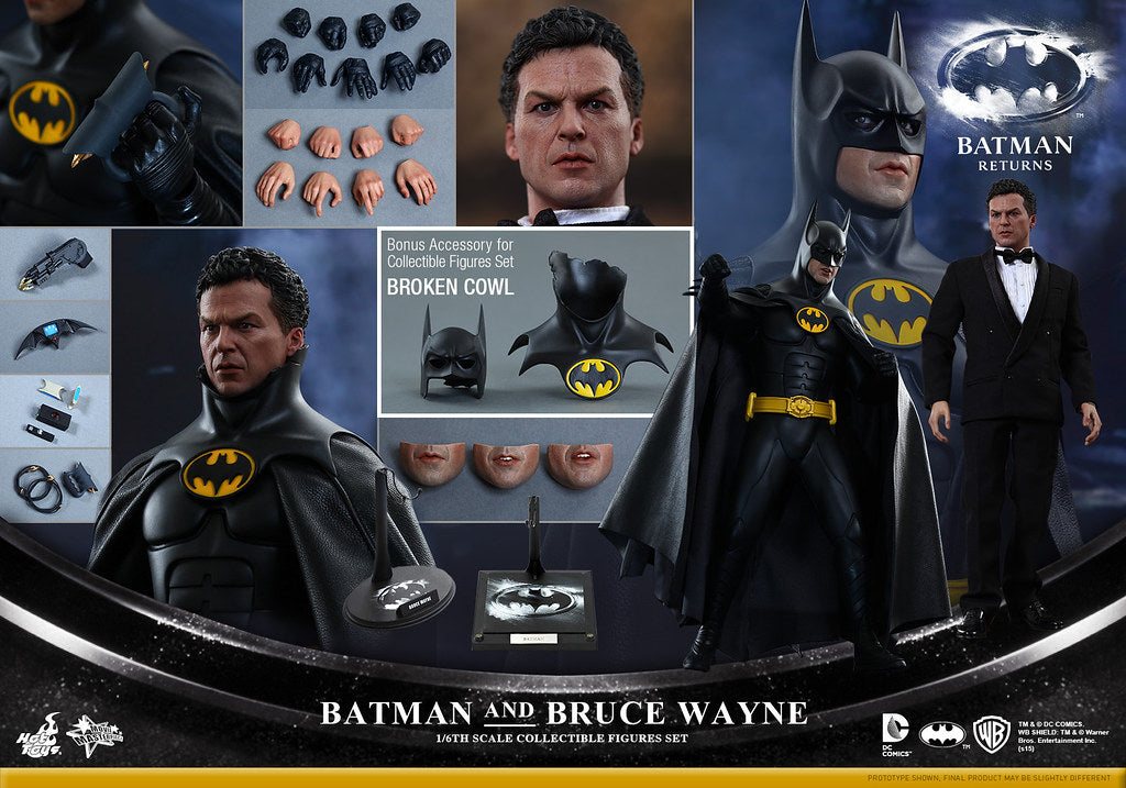 Hot Toys MMS294 Batman Returns - 1/6th scale Batman & Bruce Wayne Collectible Figure Set