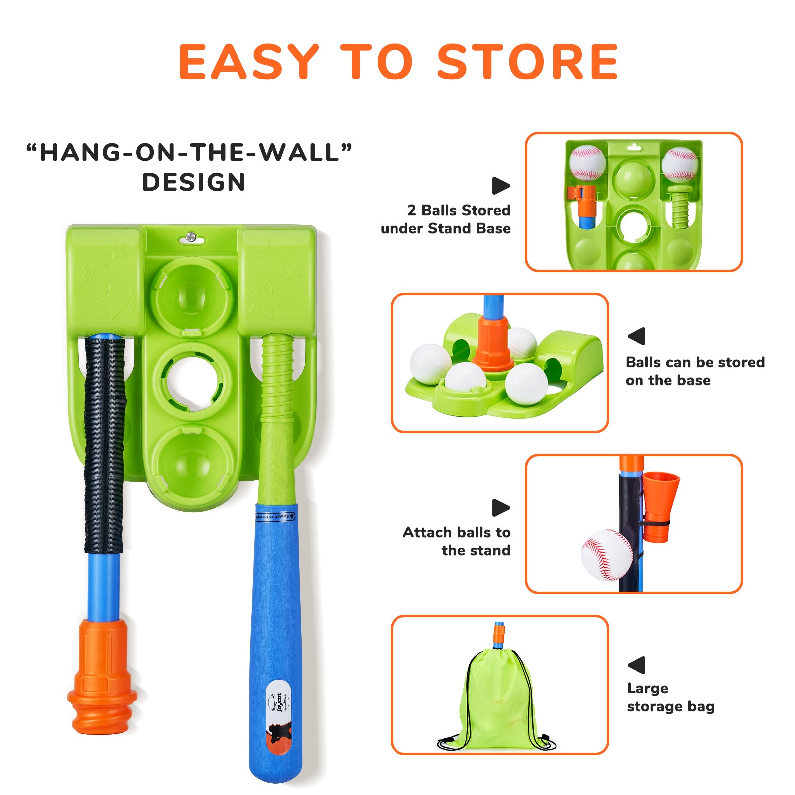 3-in-1 T Ball Set for Kids – Adjustable Height & Automatic Pitching Baseball Training Toy