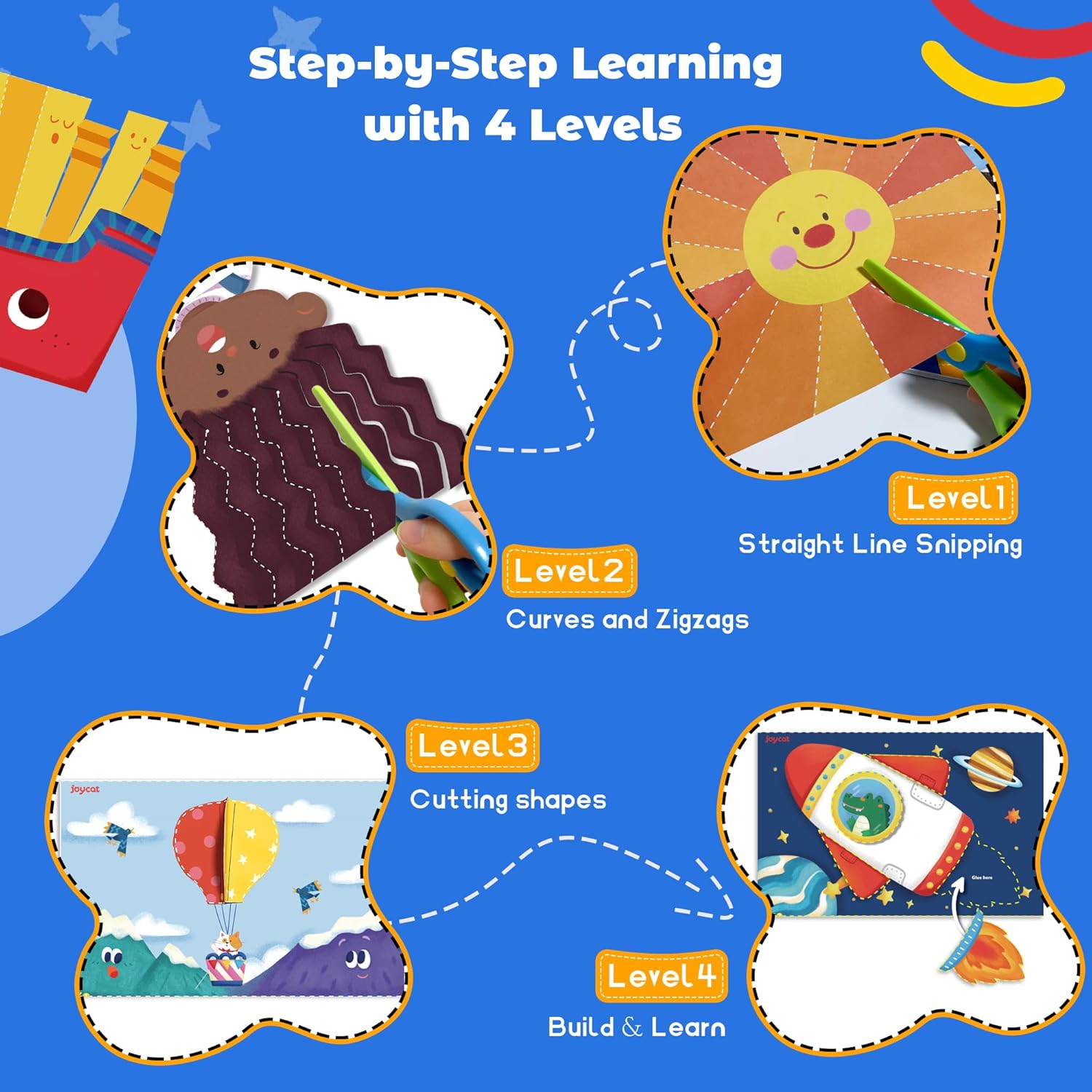 Toddler Scissor Skills Activity Book
