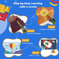 Toddler Scissor Skills Activity Book