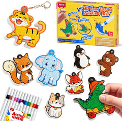 JoyCat 3D Art Kit- DIY Foam Texture Painting Kit, Animals Magic Puffy Paint Kit