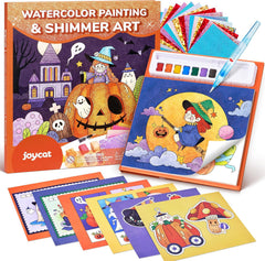 JoyCat Halloween Tiny Elves 2-in-1 Paint with Water Craft Book for Kids Ages 4-8