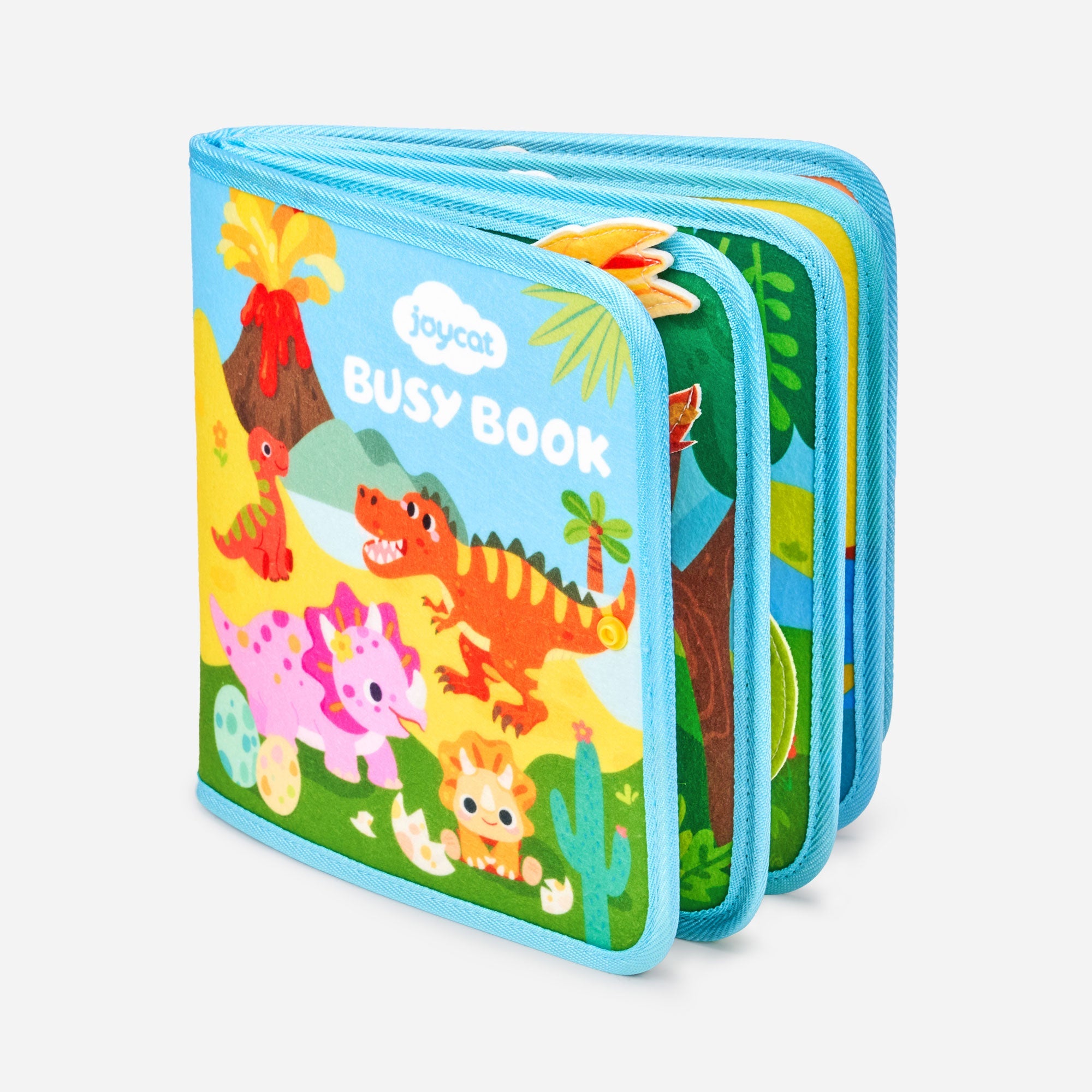 JoyCat Dinosaur Busy Book for Toddlers 2-4, Montessori Quiet Activity Toy