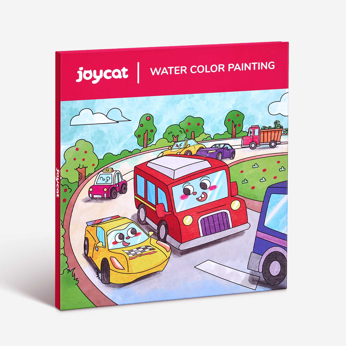 JoyCat Transportation Paint with Water Coloring Book for Kids Ages 3-8