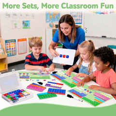 JoyCat 3 Sets Magnetic Letter Tiles for Classroom Phonics Practice