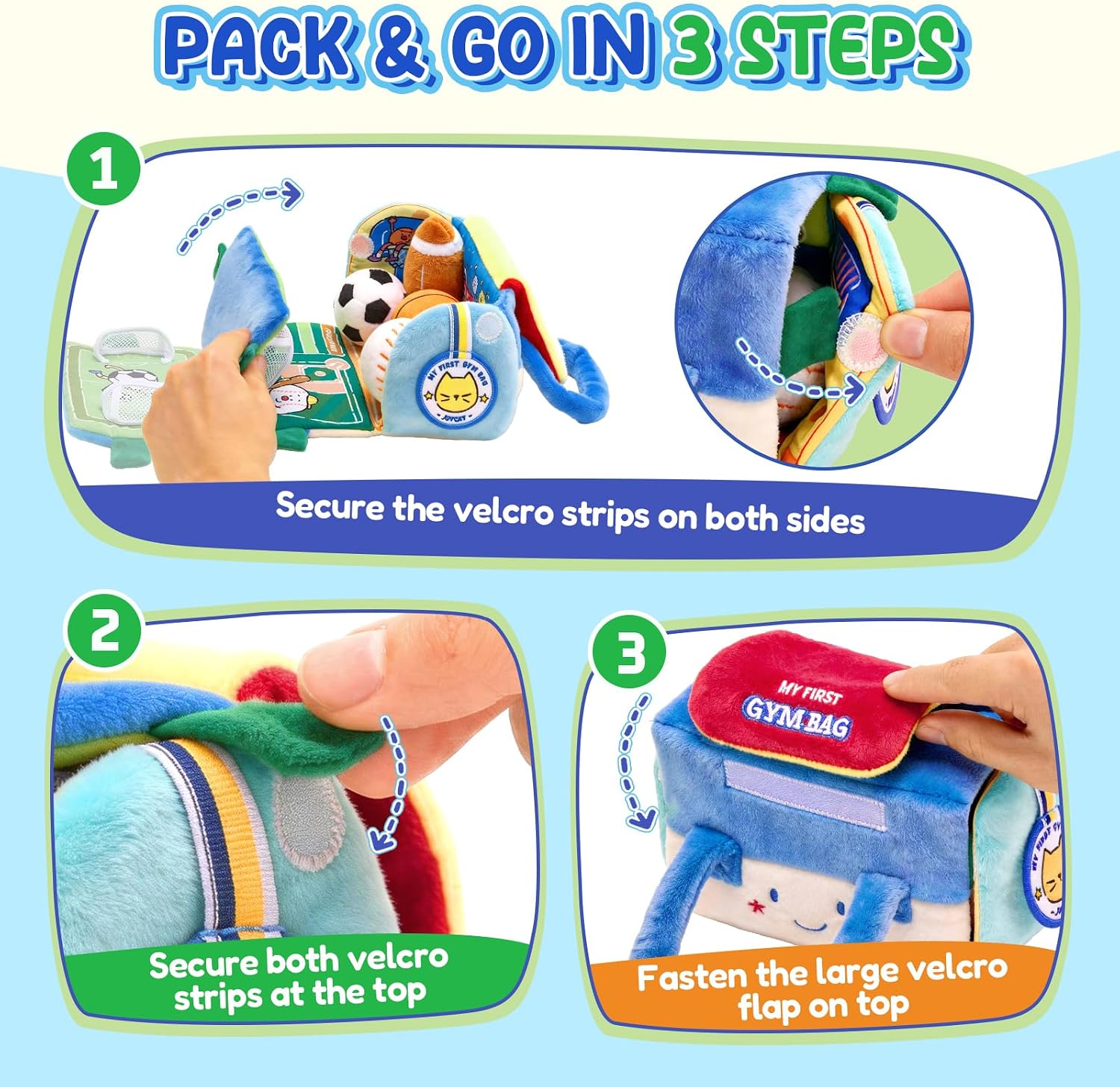 JoyCat Purse Toddler Toy 5PCS Unicorn Pretend Play Set