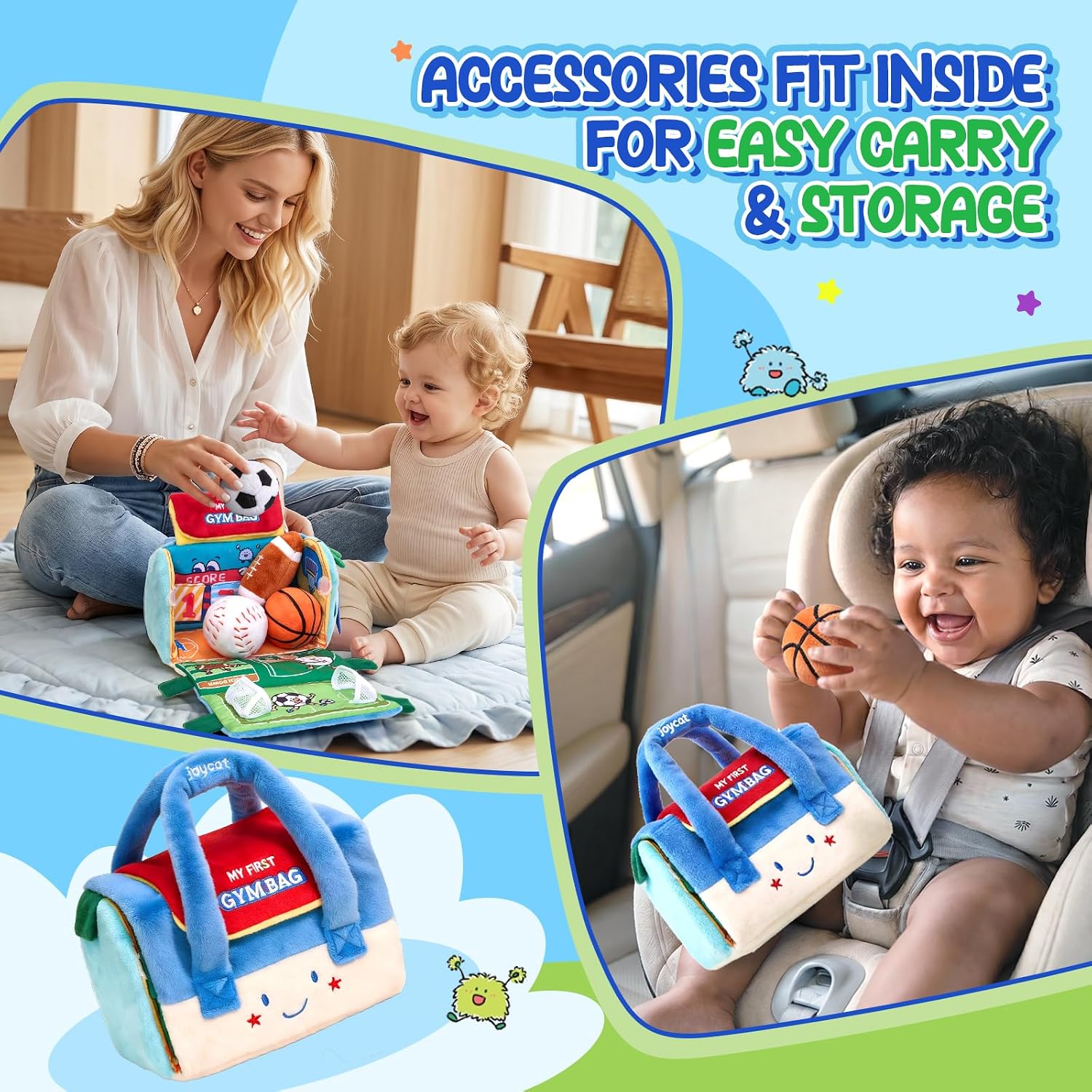 JoyCat Purse Toddler Toy 5PCS Unicorn Pretend Play Set