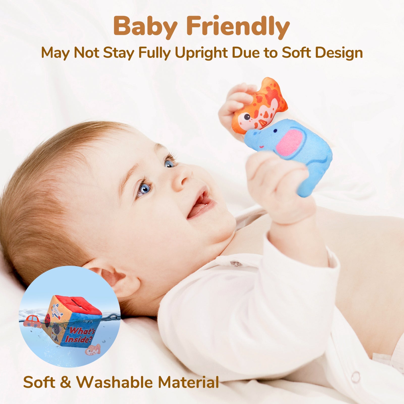 JoyCat Baby Toys Mystery Soft Box 10 Sensory Objects