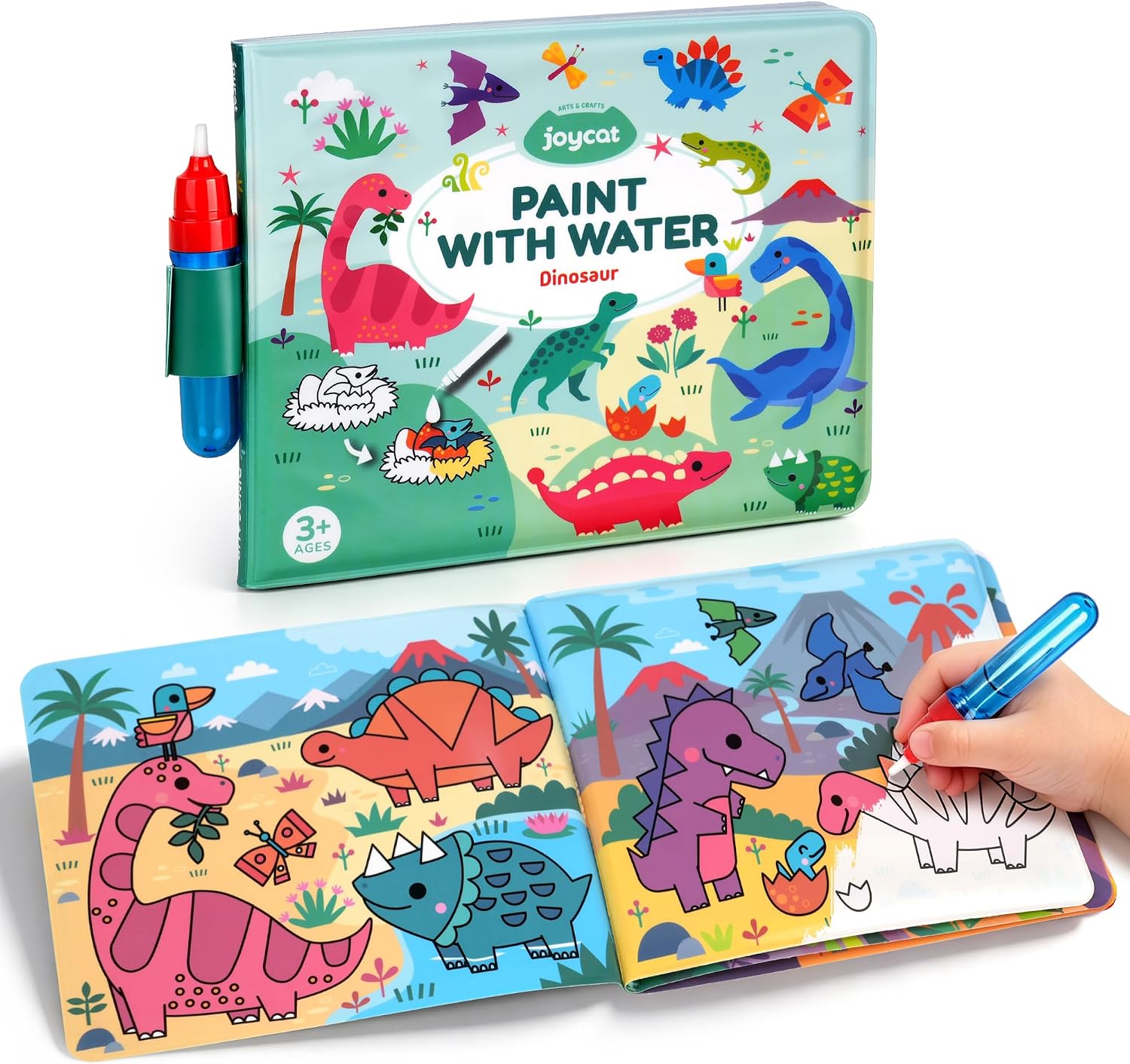 Dinosaur Reusable Water Coloring Book for Toddlers