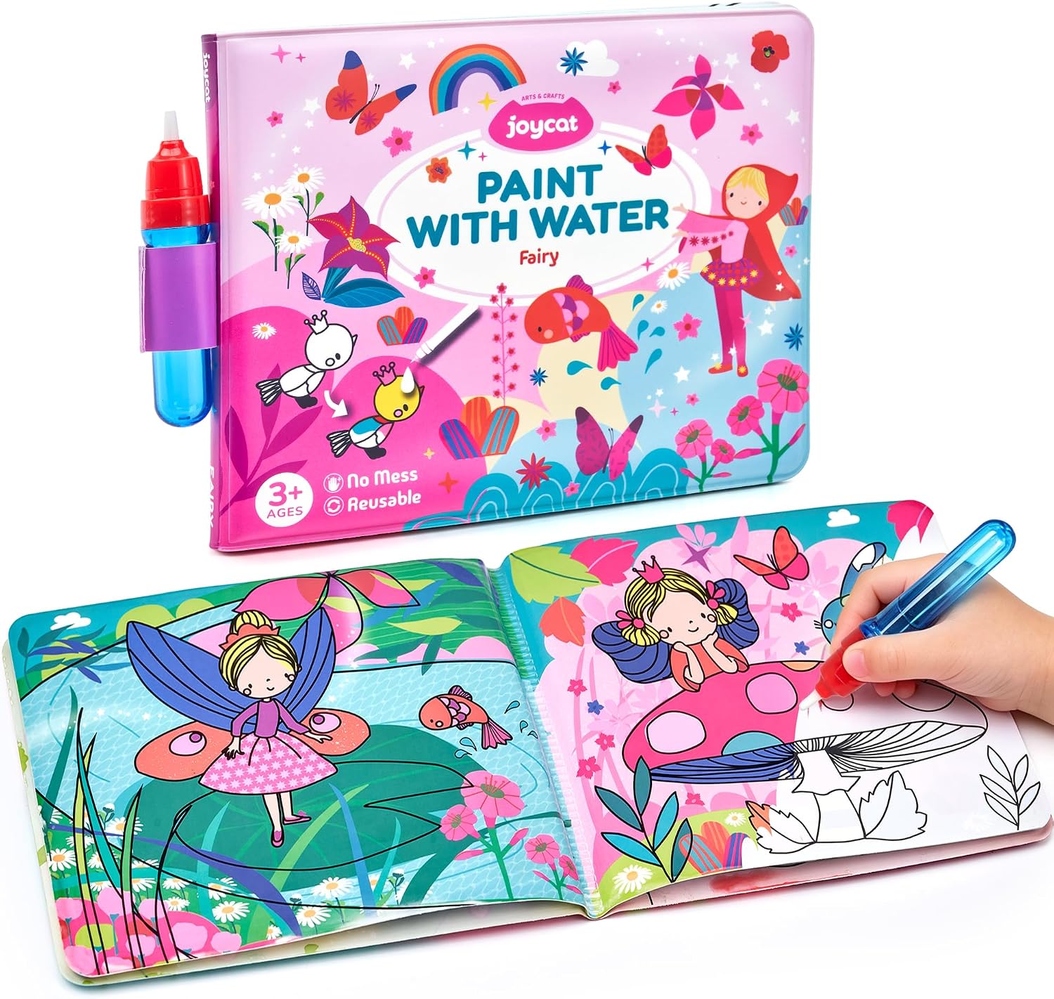 Fairy Reusable Water Coloring Book for Toddlers