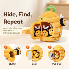 JoyCat Baby Toys Beehive Toy with 5 Sensory Bees