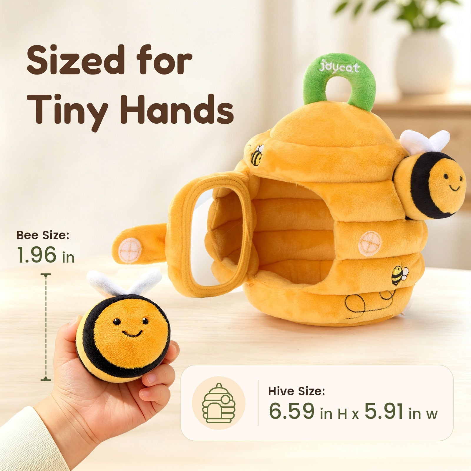 JoyCat Baby Toys Beehive Toy with 5 Sensory Bees