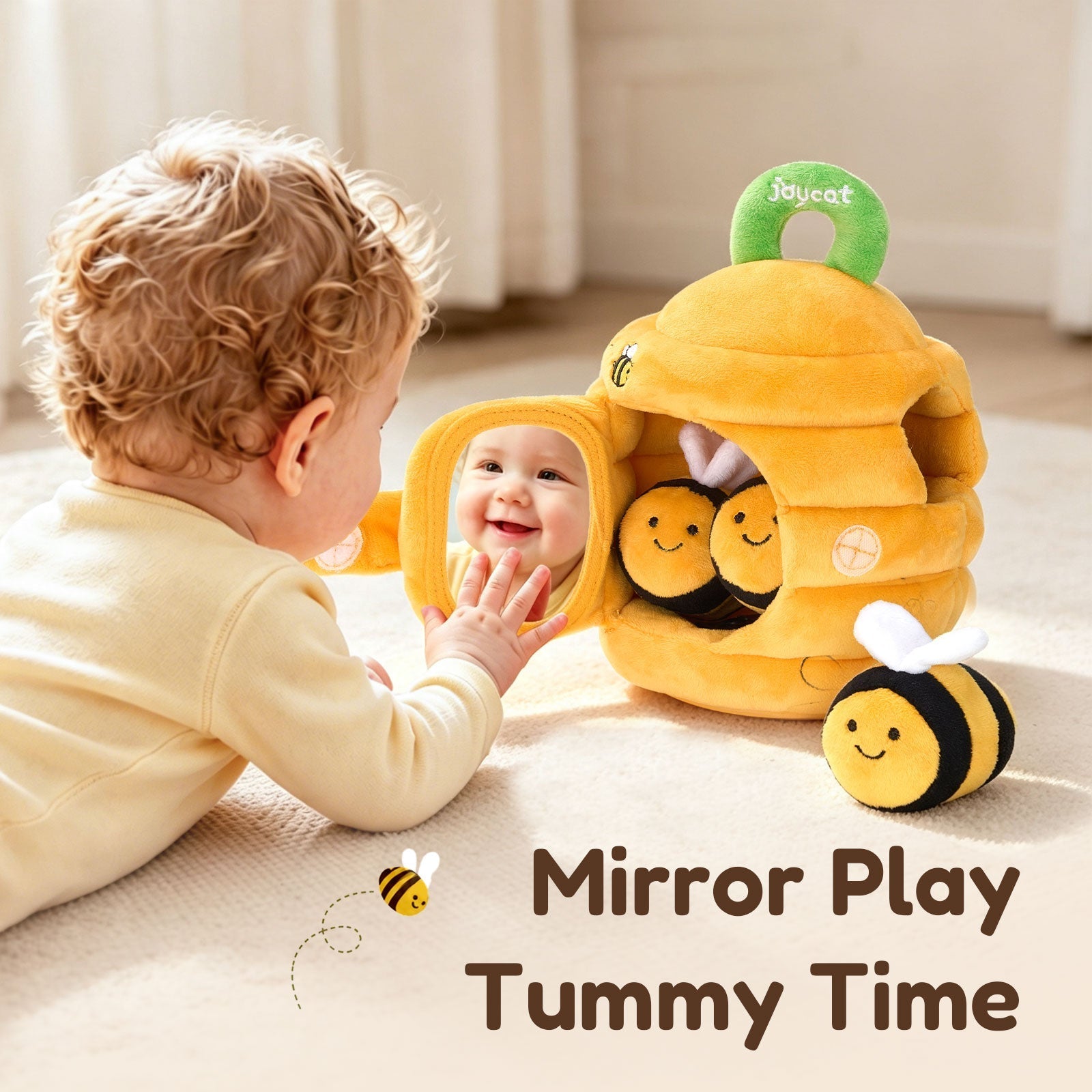 JoyCat Baby Toys Beehive Toy with 5 Sensory Bees