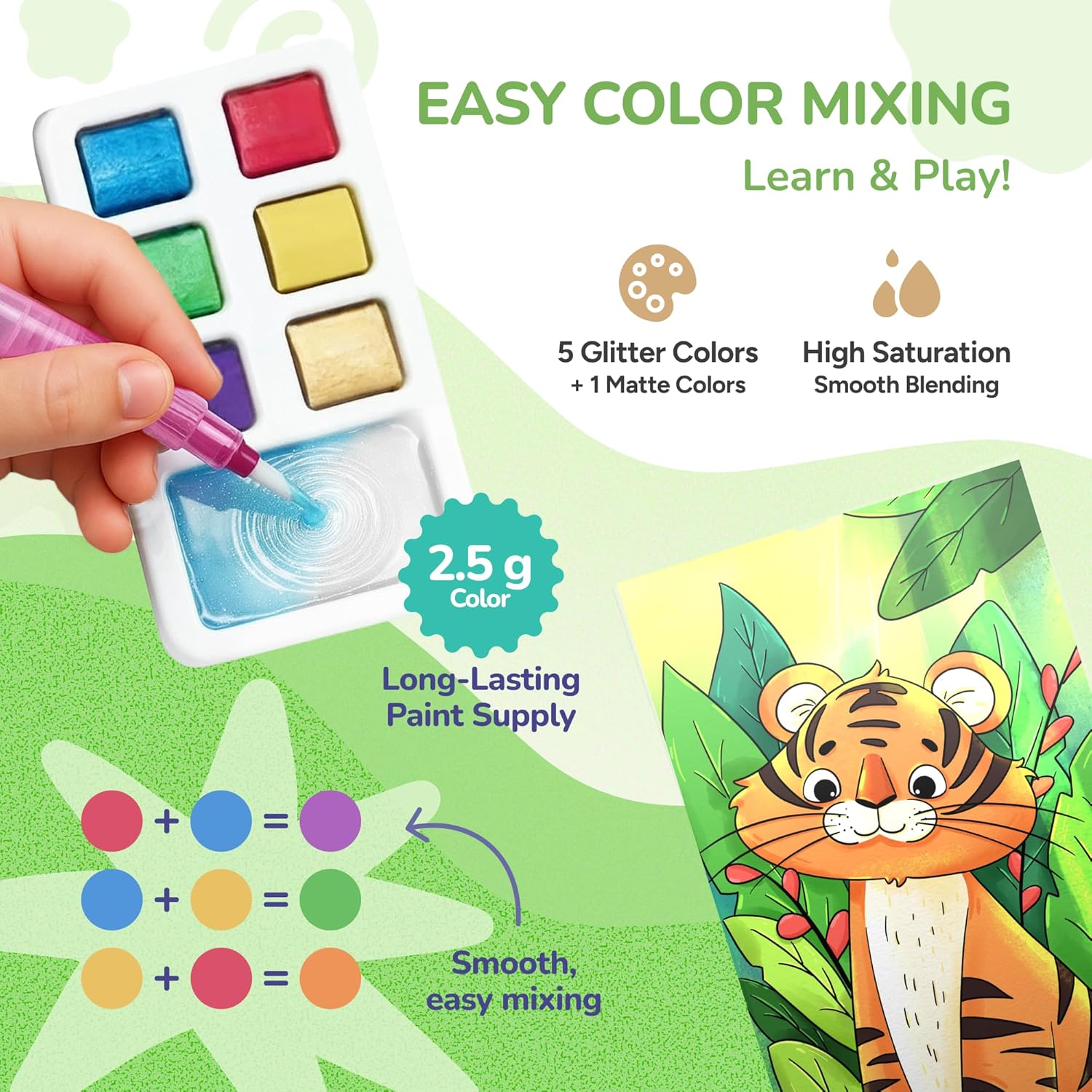 JoyCat 2 Pack Pocket Paint with Water Coloring Books