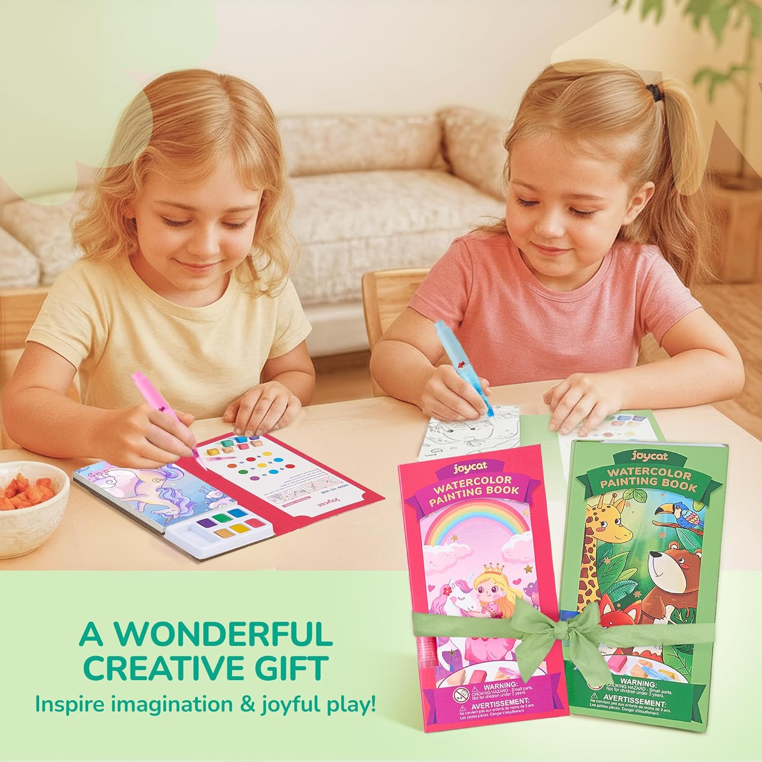 JoyCat 2 Pack Pocket Paint with Water Coloring Books
