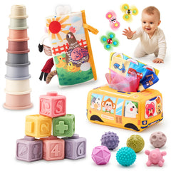 JoyCat Montessori Sensory Baby Toy Set for Babies 6-12 Months